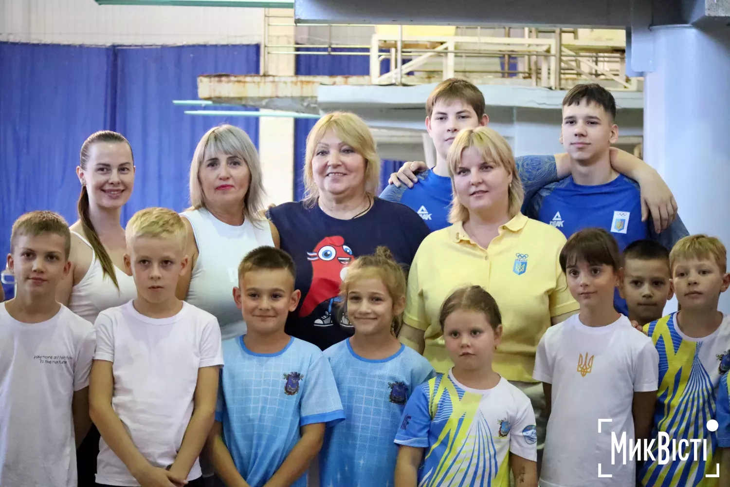 У Миколаєві провели Олімпійський урок зі стрибків у воду. Фото: NikVesti