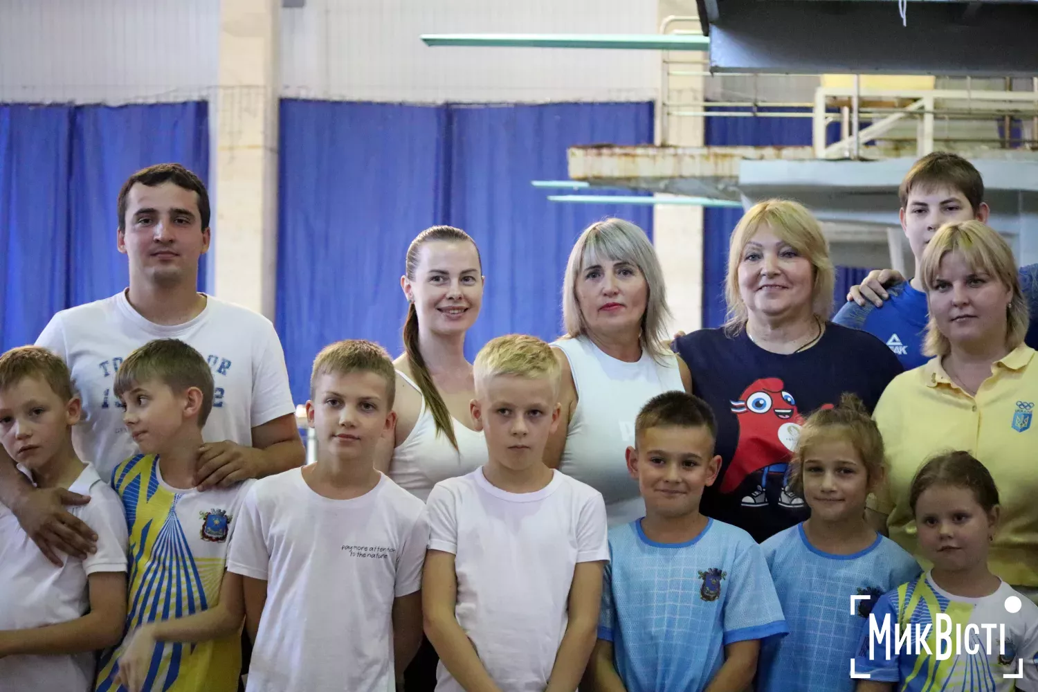 У Миколаєві провели Олімпійський урок зі стрибків у воду. Фото: NikVesti