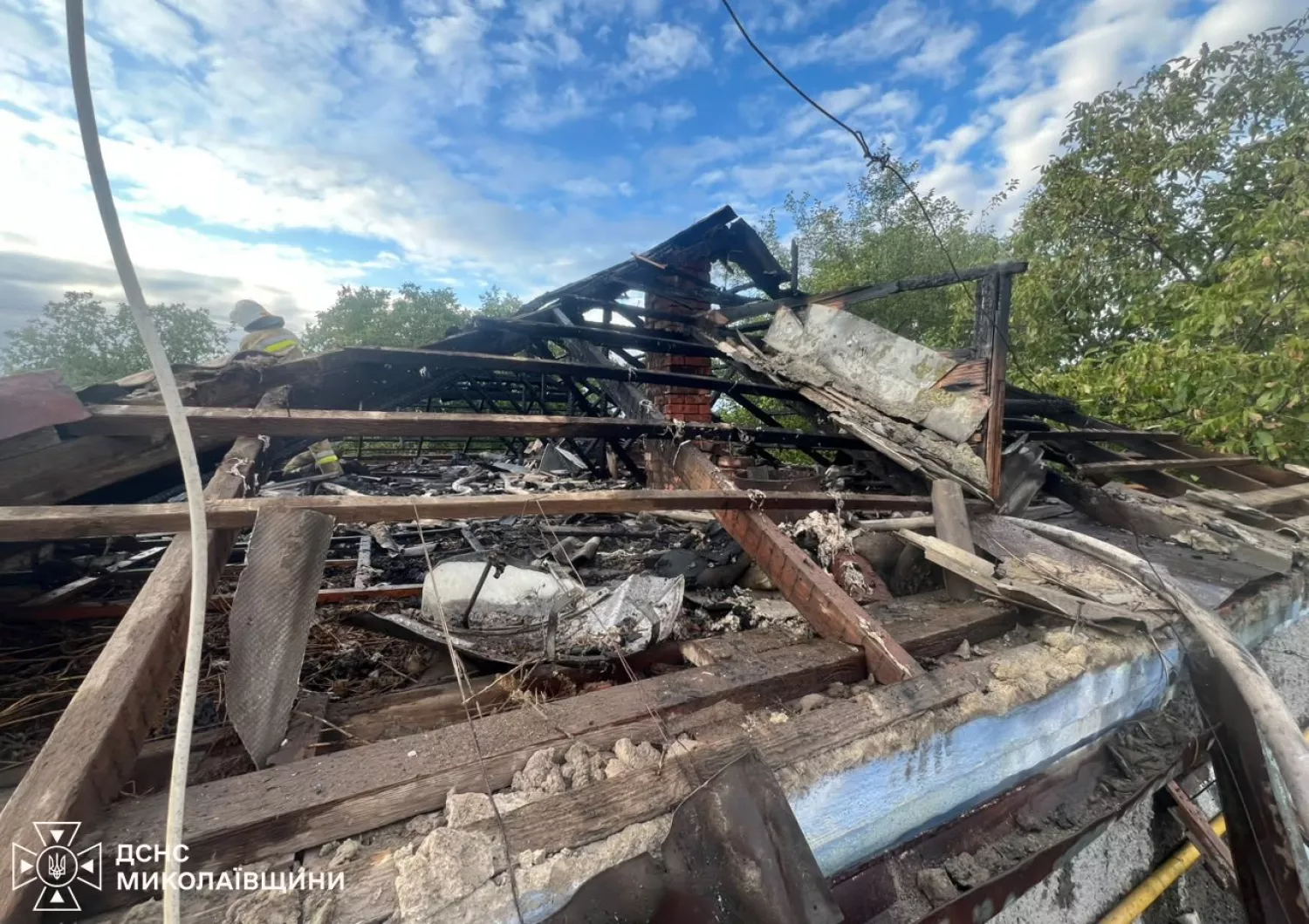 Наслідки пожежі на Миколаївщині. Архівне фото: ДСНС
