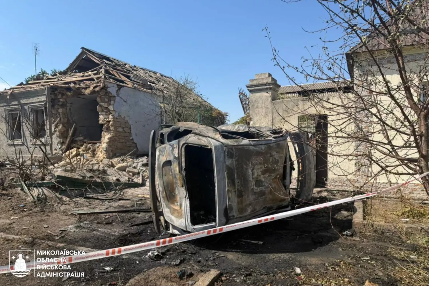 Наслідки обстрілу Миколаєва 2 вересня. Фото: Миколаївська ОВА