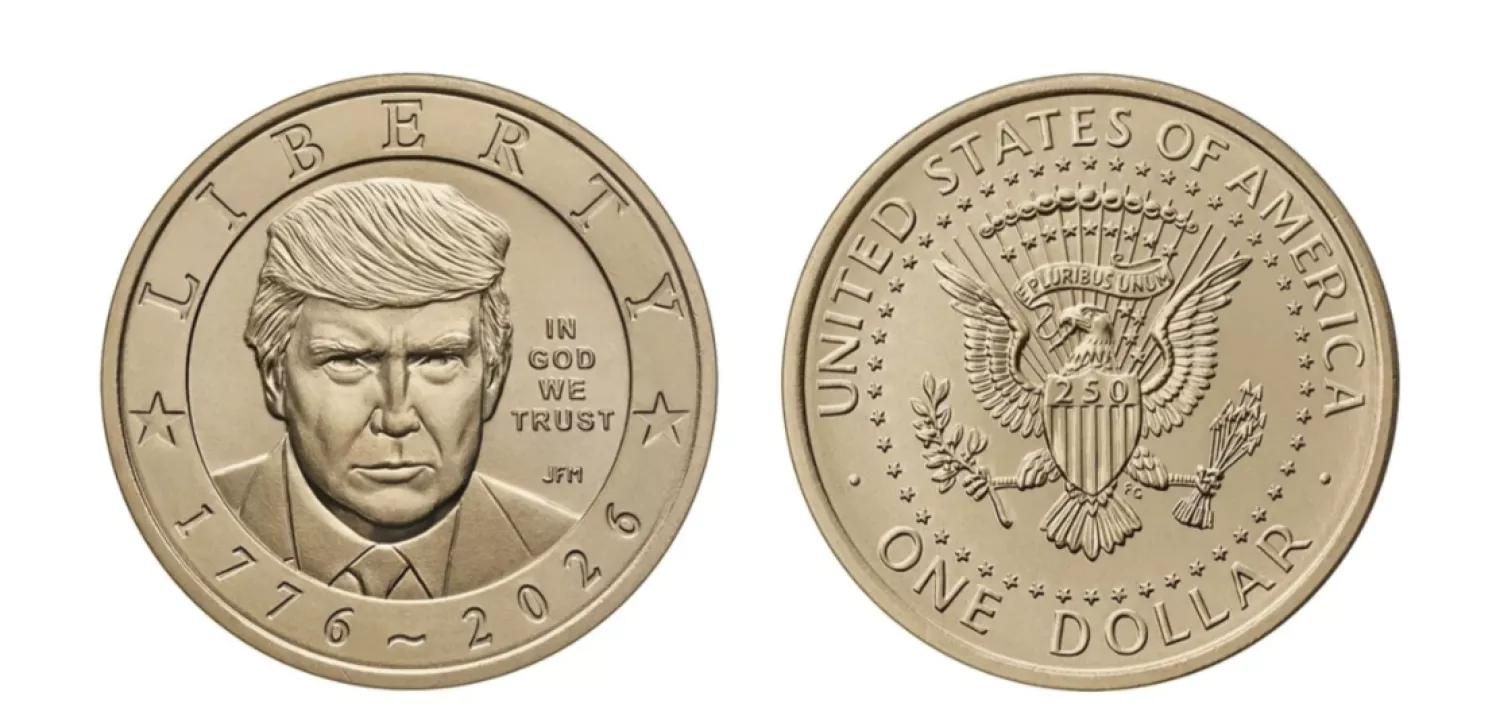 Монета з Трампом. Фото Скотт Бессент / X