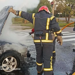 Ліквідація пожежі у Миколаївській області. Фото: ДСНС