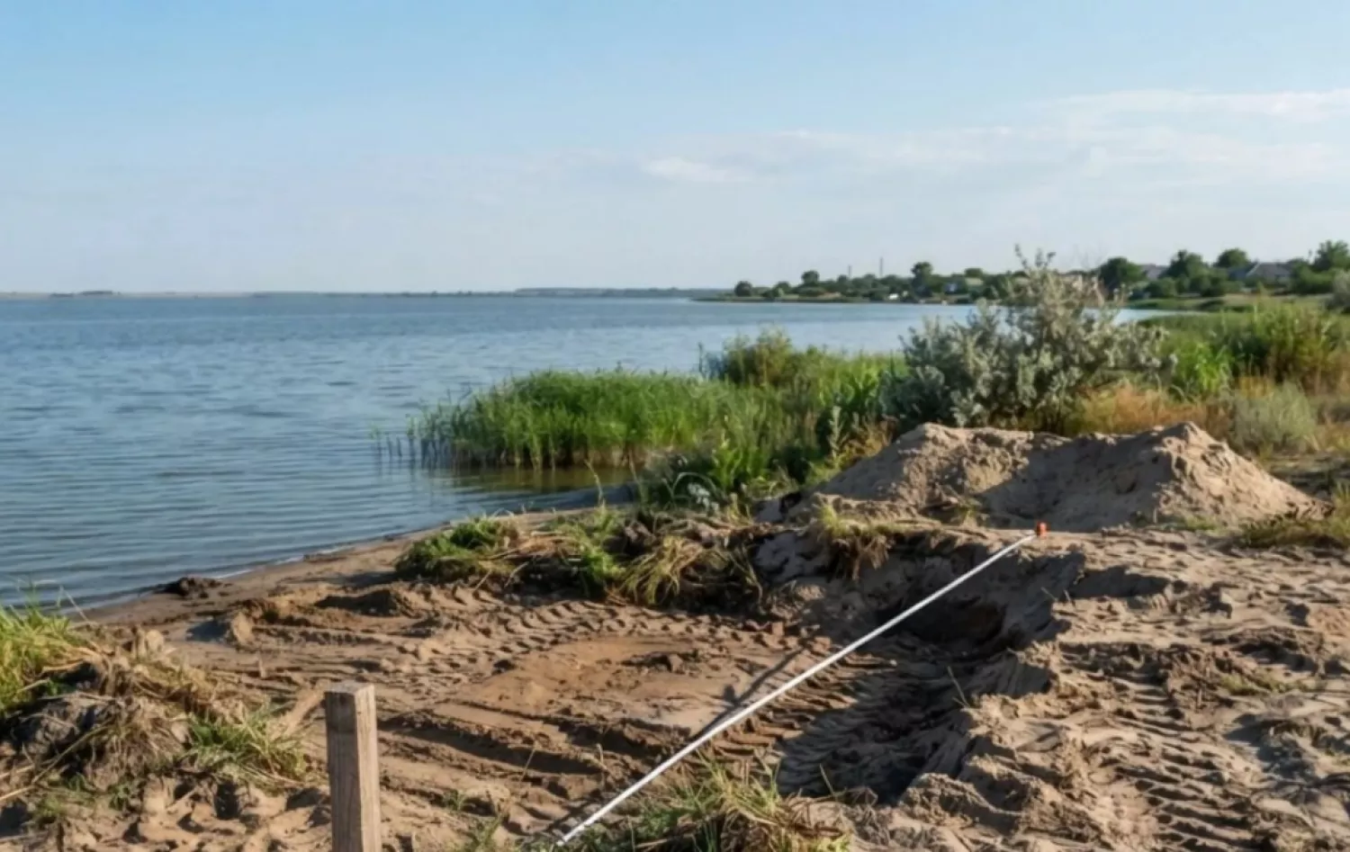 На Миколаївщині незаконно добували пісок. Фото: Держекоінспекція
