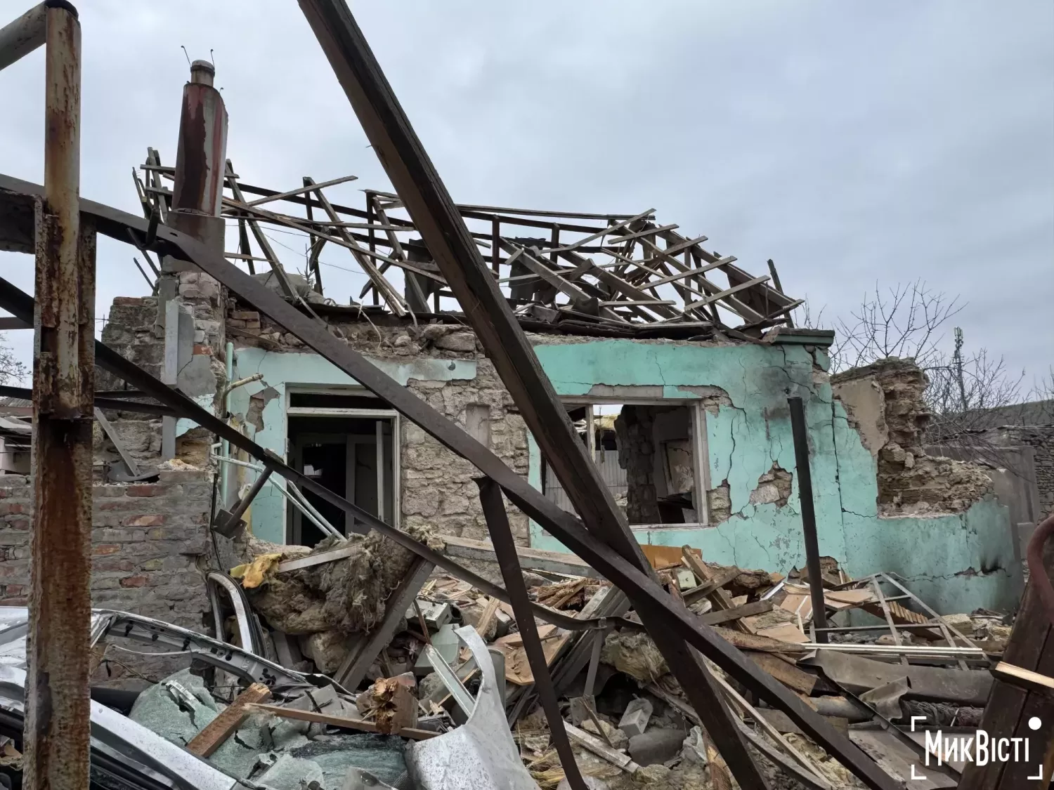 Наслідки обстрілу Миколаївщини. Ілюстраційне фото НикВести