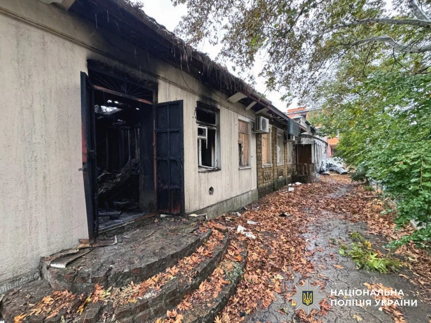 Обстріл Херсонської області 23 вересня. Фото: Поліція Херсонської області