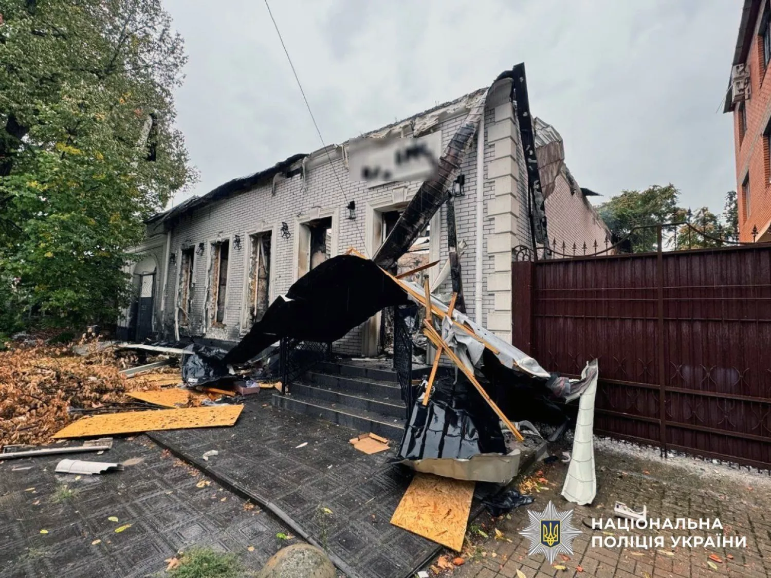 Обстріл Херсонської області 23 вересня. Фото: Поліція Херсонської області