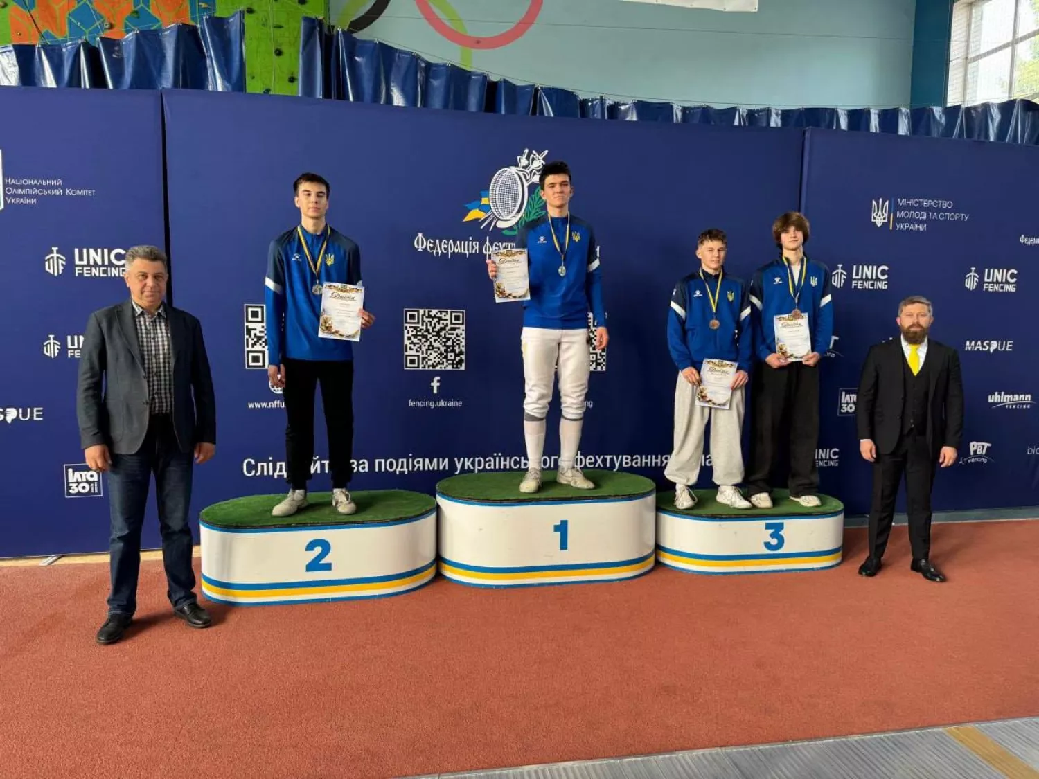 Фехтувальники Миколаївщини вибороли нагороди на чемпіонаті України. Фото: Управління молоді та спорту Миколаївської ОВА