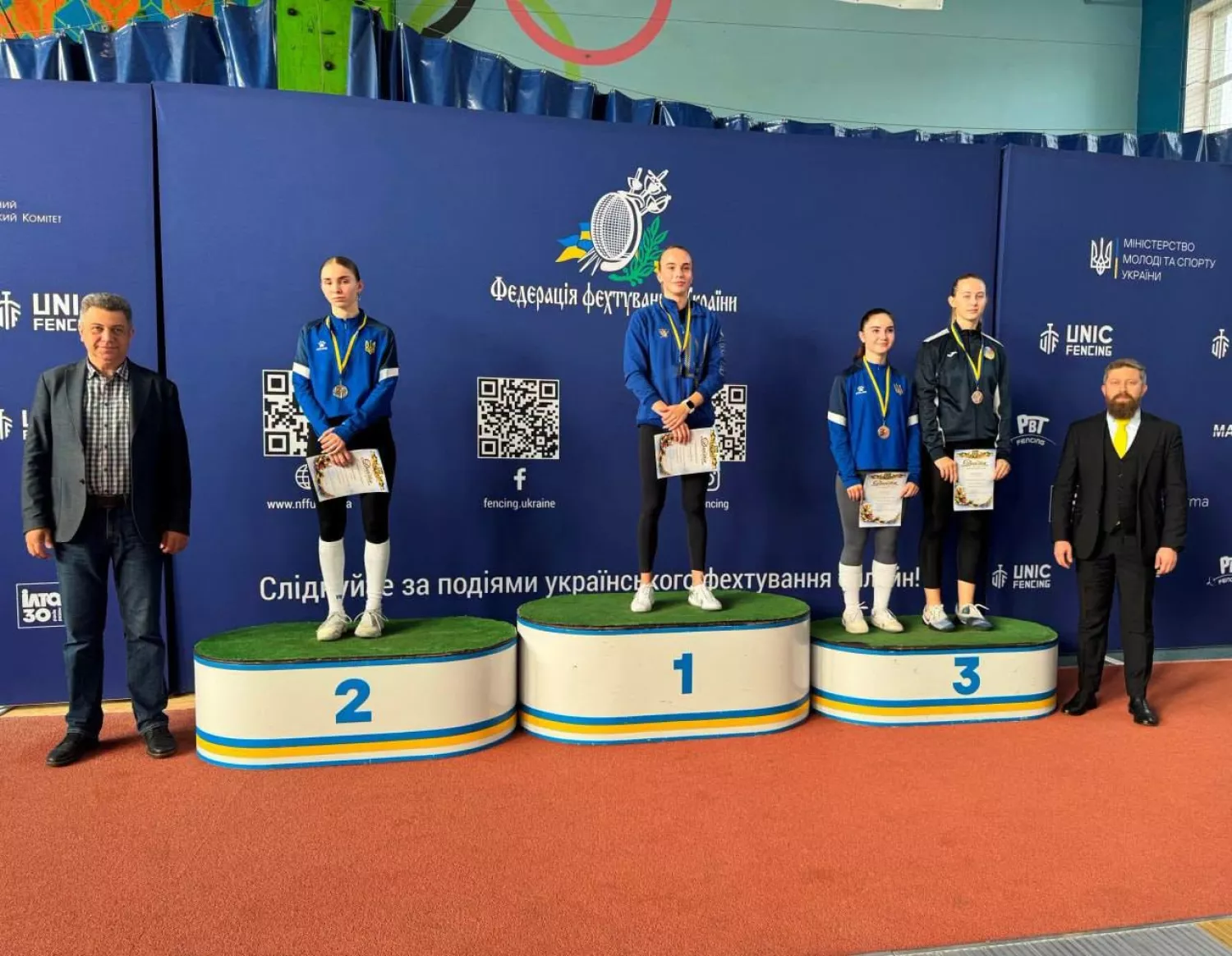 Фехтувальники Миколаївщини вибороли нагороди на чемпіонаті України. Фото: Управління молоді та спорту Миколаївської ОВА