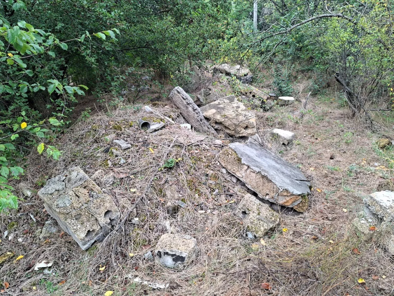 Стихійне сміттєзвалище біля Красносілки. Фото Державна екологічна інспекція Південно-Західного округу