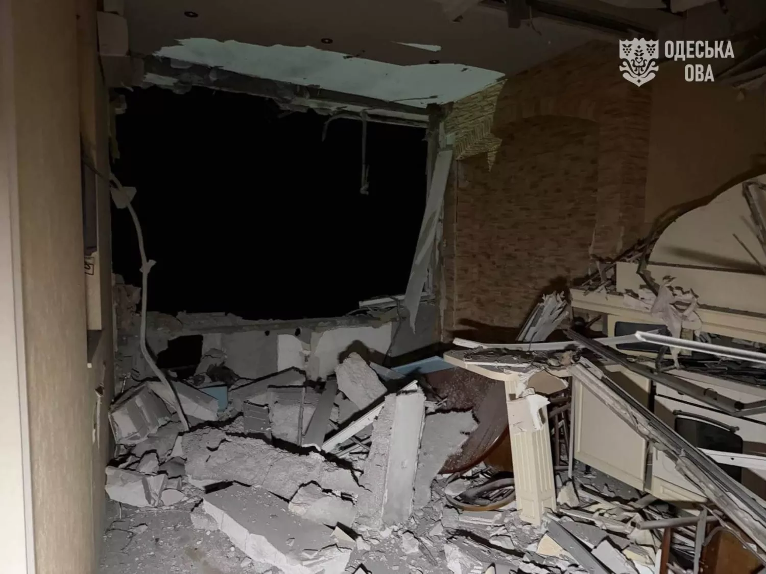 Наслідки обстрілу Одеси 3 вересня. Фото: ОВА