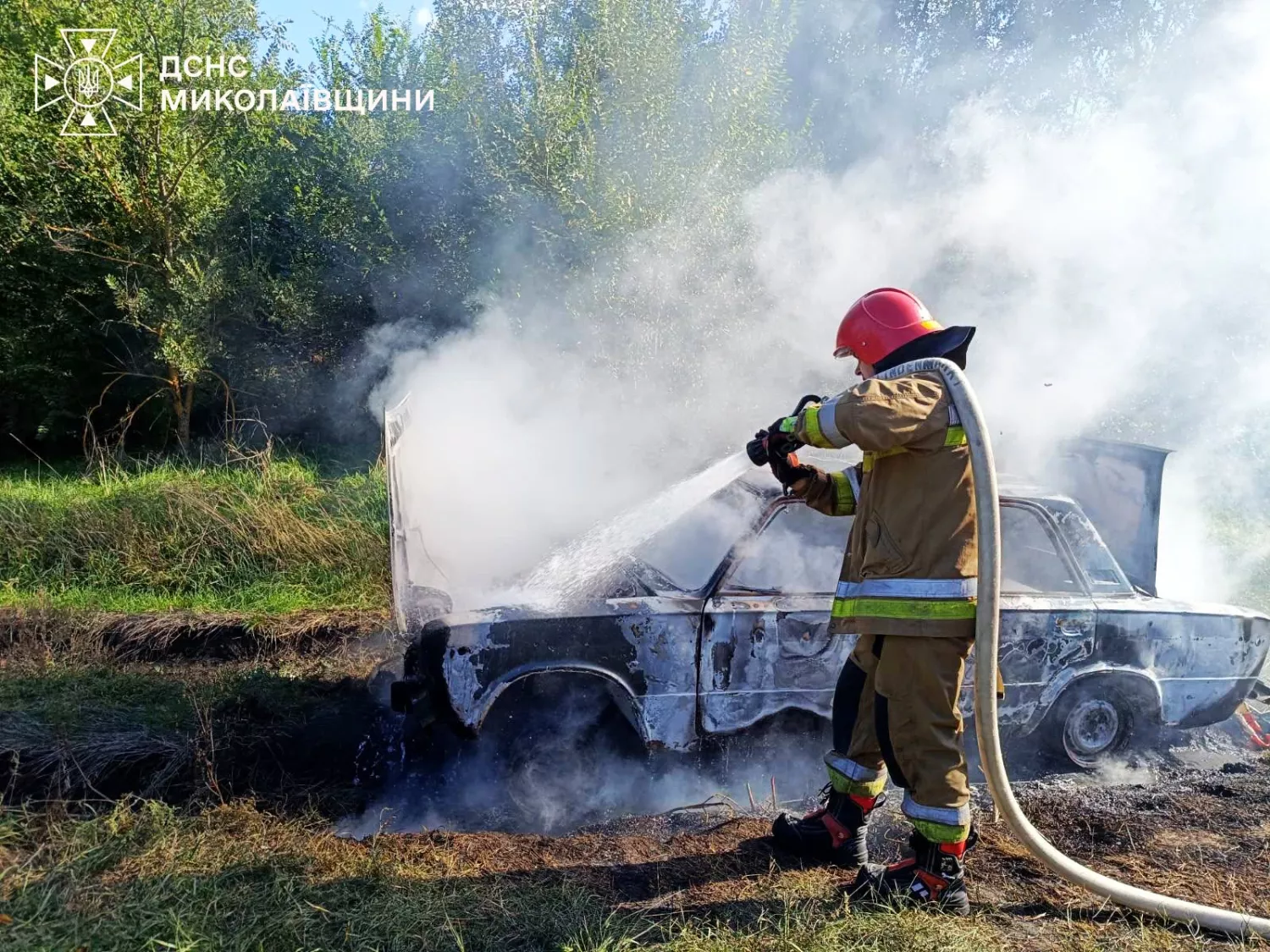 Пожежа на Миколаївщині. Архівне фото: ДСНС