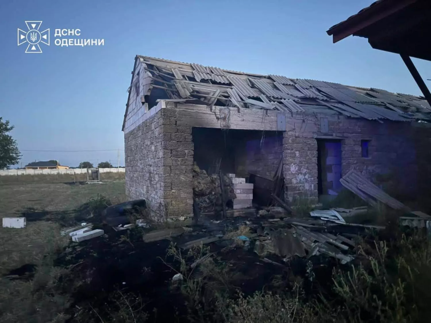 Росіяни атакували Одещину 4 вересня. Фото: ДСНС