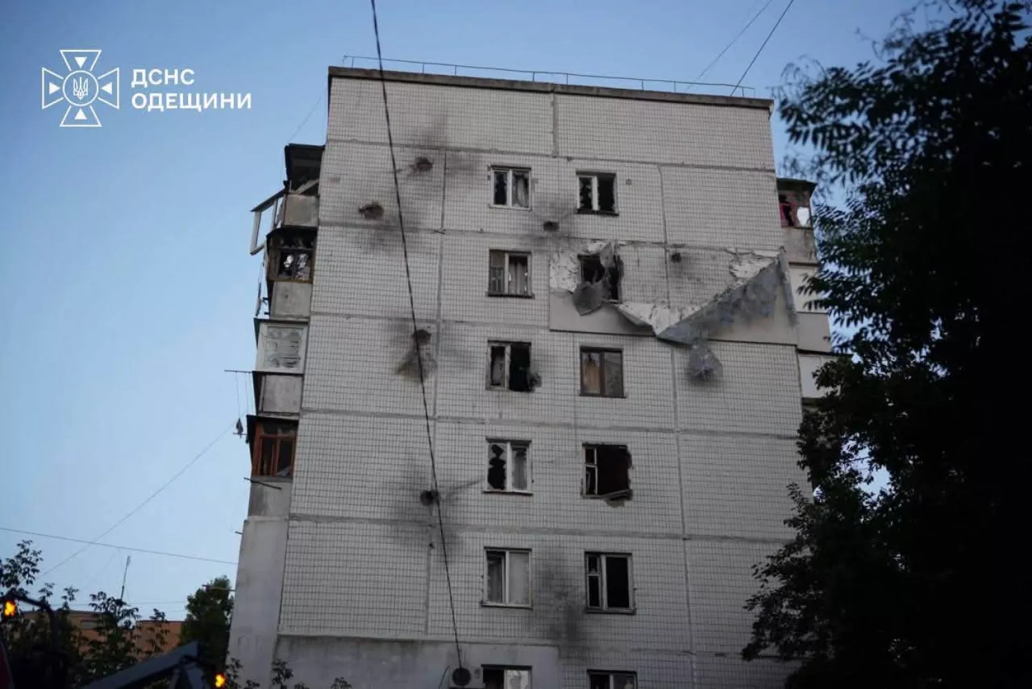 Росіяни атакували Одещину 4 вересня. Фото: ДСНС