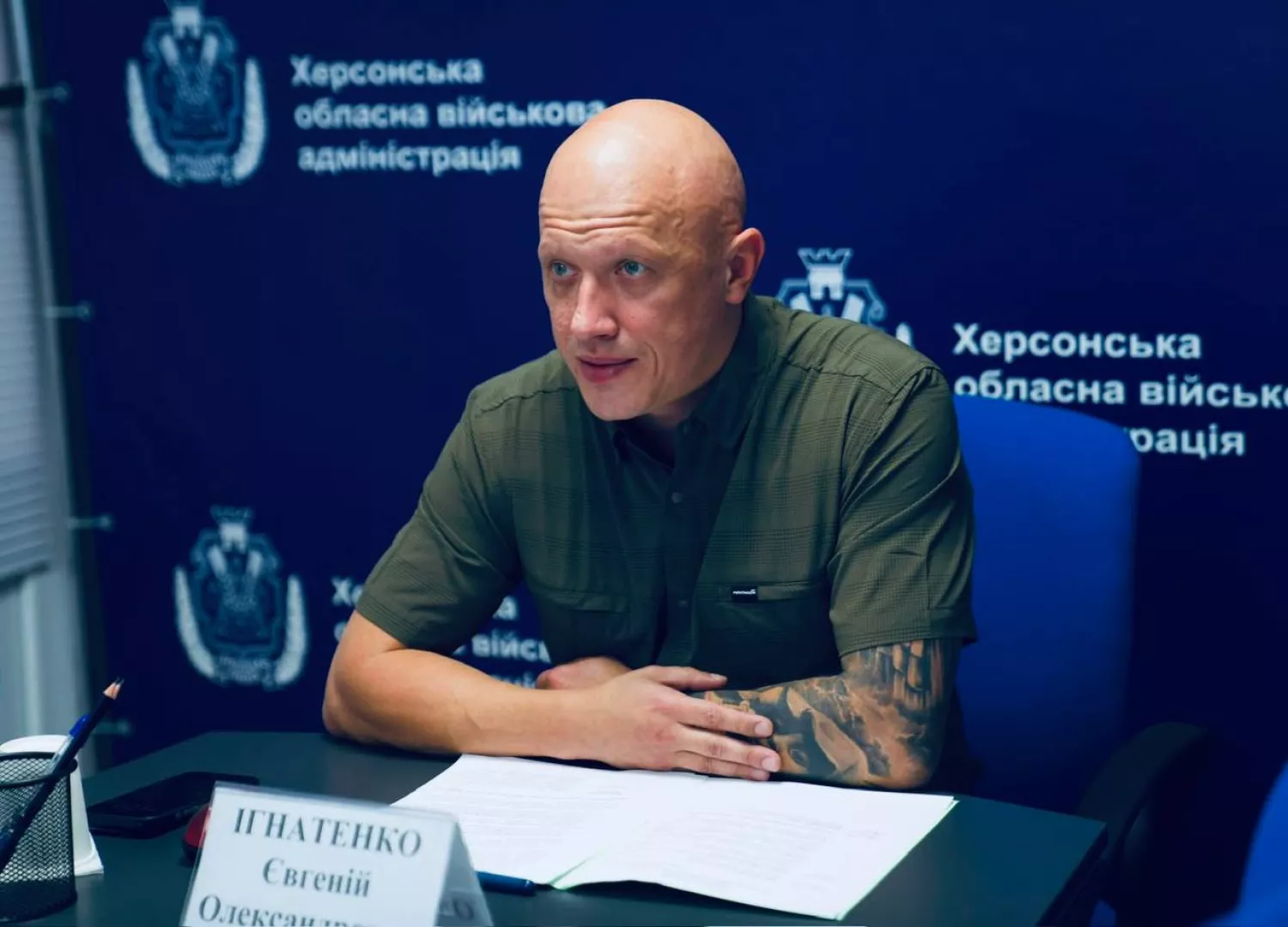 Заступник голови Херсонської ОВА Євгеній Ігнатенко про ситуацію з ТЕЦ після обстрілів, фото Телеграм Євгенія Ігнатенка