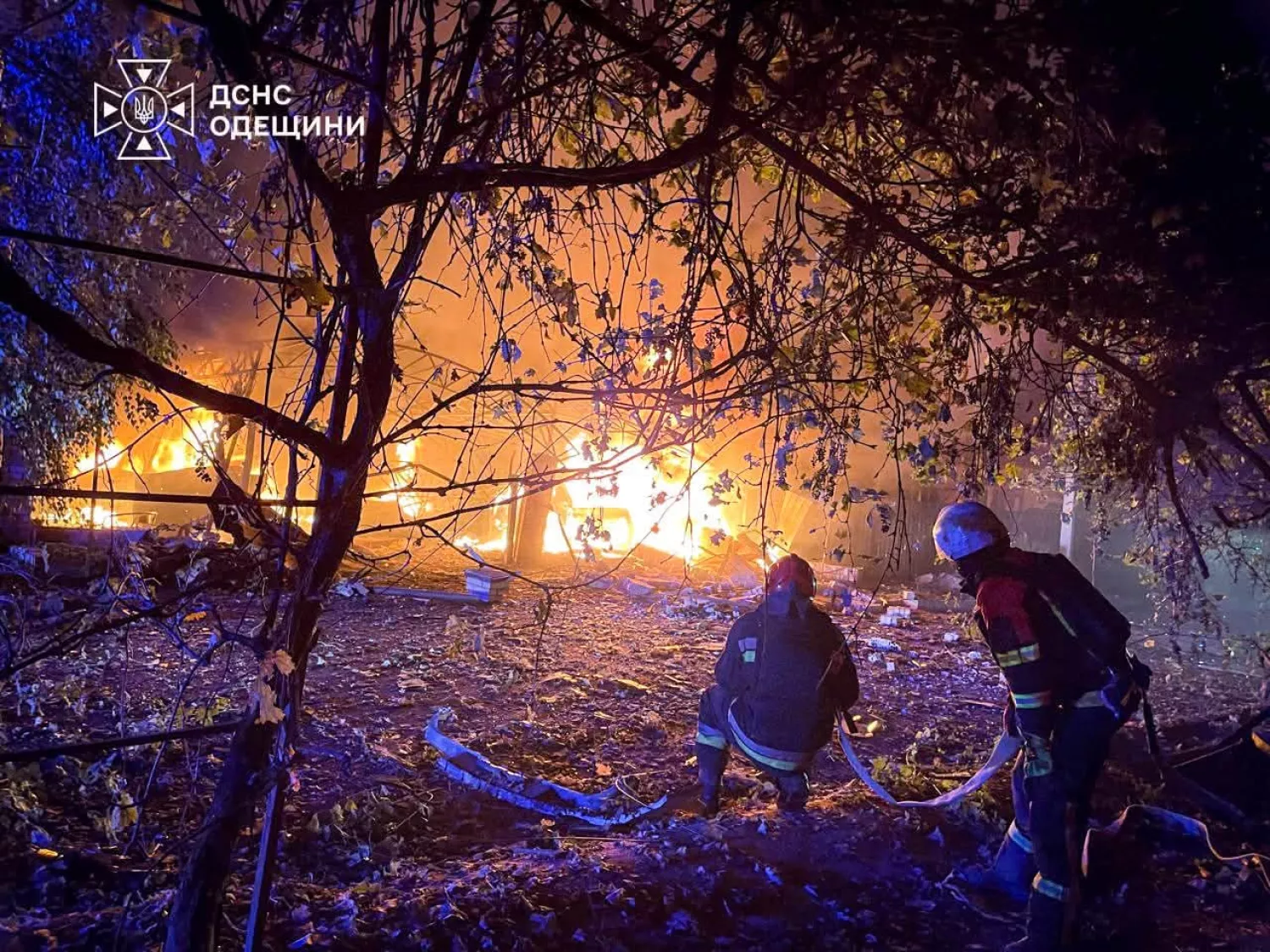 Наслідки обстрілу Одеської області 6 вересня. Фото: ДСНС