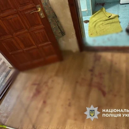 Військовий у СЗЧ поранив тещу у стані сп'яніння. Фото нацполіція