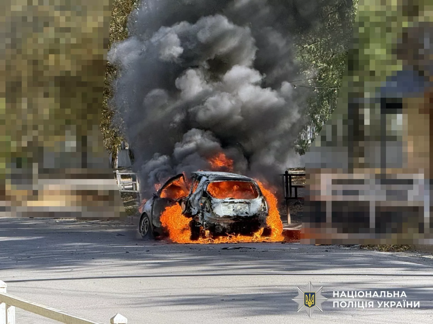 Обстріл Херсонської області 8 вересня. Фото: Нацполіція