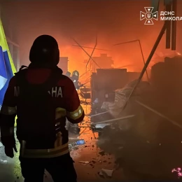 Наслідки атаки вночі 9 вересня. Фото: ДСНС Миколаївщини