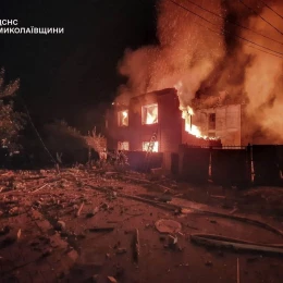 Наслідки атаки вночі 9 вересня. Фото: ДСНС Миколаївщини