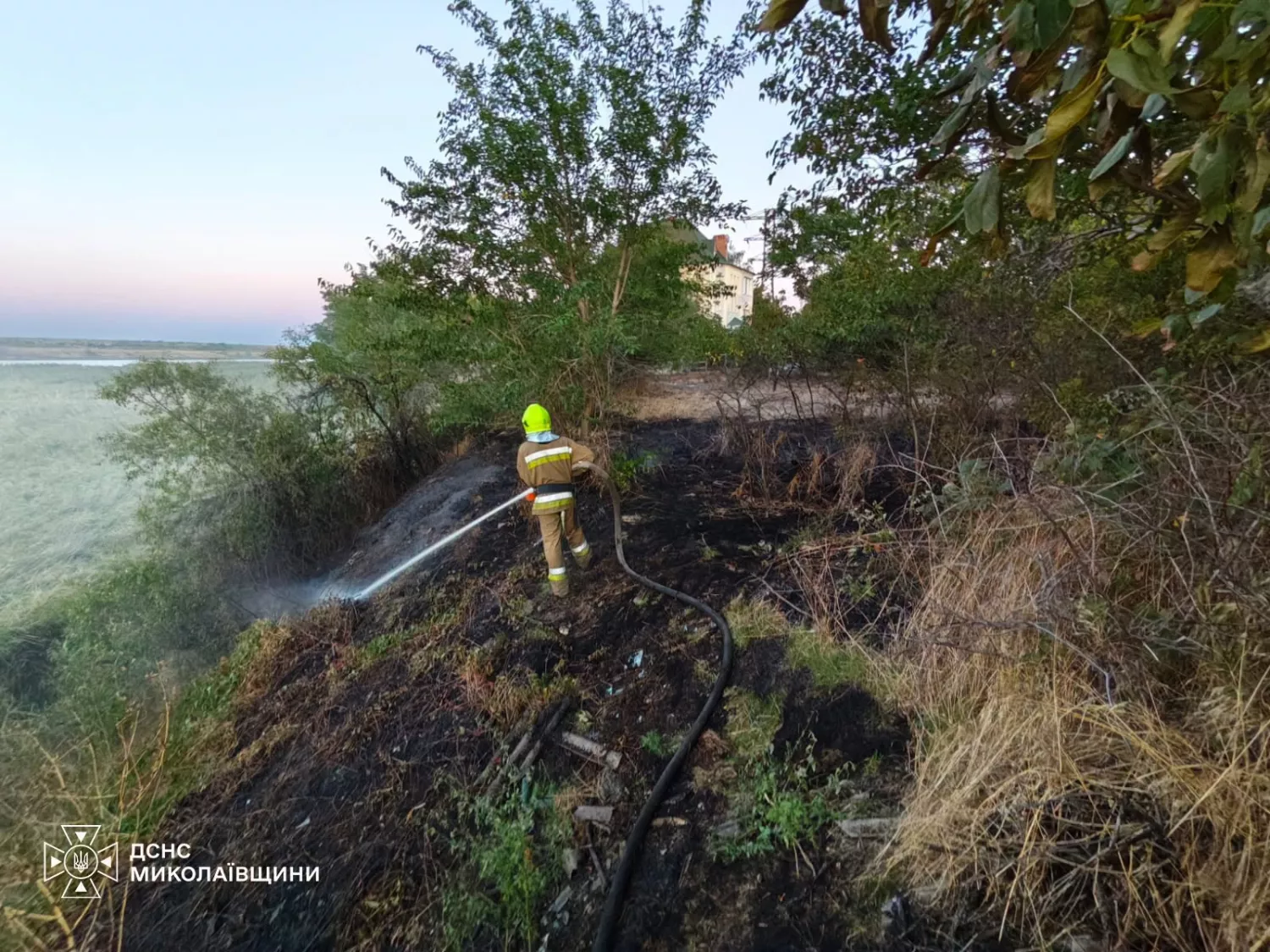 Пожежа у Миколаївській області 8 вересня. Фото: ДСНС