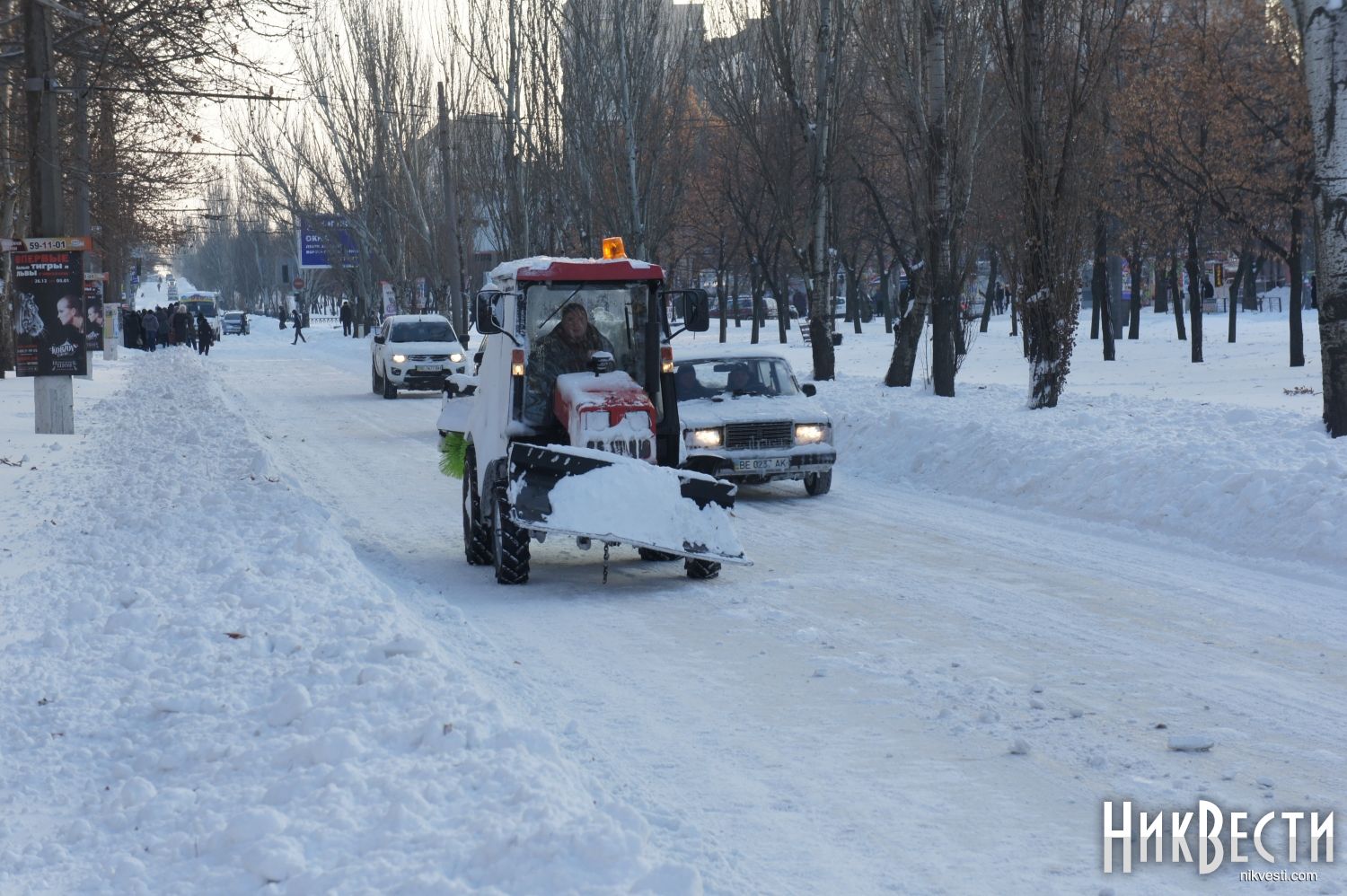 В горсовете сообщили, что расчищены центральные улицы Николаева и проезды к  больницам